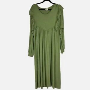 NWOT People Of Leisure Hannah Pleated Midi Dress Size: XL